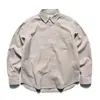 Camisa de Pana Estilo Americano Retro Simple Nanxia para Hombre, Holgada, Casual, Manga Larga, Chaqueta de Primavera, Moderna