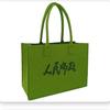 Wen Zhou Fieltro Verde 540g Bolsa Postal de Fieltro Bolso de Mano Simple y de Moda Bolsa de Regalo Bolso de Mano de Fieltro