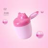 Cucharón de Baño para Bebé Cucharón Pequeño para Agua Cuchara para Agua para Recién Nacido Taza para Champú de Bebé Dibujos Animados para Niños Mango Largo Plástico Mini Engrosado
