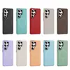 Adecuado para funda de teléfono Samsung S26 Ultra, magnético, PC engrosado, textura lateral antideslizante, anticaídas, funda de teléfono Samsung retro