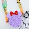 Bolsa de Silicona para Monedas Transfronteriza Mickey Mouse Juguete Educativo para Aliviar el Estrés, Cartera Cruzada para Monedas Pionera en Control de Plagas, Dibujo Animado Infantil