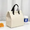 Bolsas aislantes de papel de aluminio disponibles en lotes de 100, hechas a medida para llevar, específicamente para postres, té de leche y barbacoa, bolsas de embalaje de tela no tejida con asa