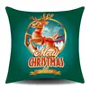 Almohada Decorativa Navideña de Amazon Funda para Cojín de Sofá Festivo Funda de Almohada Súper Suave Papá Noel Cojín para Sofá Decoración del Hogar