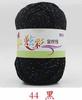 Fio dourado colorido tricô lã acrílica tricolor chinelos almofada manta fio novelo 50g acrílico colorido atacado