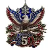 Adorno Navideño de Producto Nuevo Transfronterizo Aniversario 250 Decoración Navideña Colgante Artesanal de Acrílico