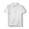 Camisa Polo Masculina de Manga Curta com Gola Lapela Marca Moderna Camiseta de Verão Casual Camiseta Versátil Top 6756