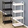Prateleira de Armazenamento Móvel Lanche Cozinha Multi-Funcional Armazenamento Dormitório Prateleira de Armazenamento com Rodas Piso de Armazenamento Multicamadas