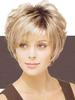 Peruca Feminina Europeia e Americana Comércio Exterior Cabelo Curto Cacheado Chapéu de Cabeça para Meia-Idade Cabelo Curto Cacheado
