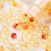7x 4mm Acrílico Resaltado Transparente Dos Tonos Plano Ábaco Cuenta Espaciador Accesorios Hecho a Mano DIY Cadena Colgante Material para Pulsera