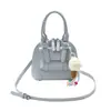 Bolso Bowling de Lujo de Nicho Estilo Universitario Retro, Bolso Boston de Hombro Versátil y de Moda para Mujer