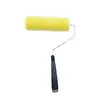 Pintura pintura de látex herramienta de brocha para pared rodillo de pintura rodillo de 7 pulgadas amarillo fuente de rodillo de pintura venta al por mayor directa de fábrica