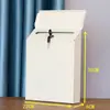 Buzón de Hierro Forjado Estilo Británico Montado en Pared con Cerradura, Caja de Amor