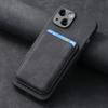 Adecuado para Funda de Teléfono Móvil Apple 18Pro, Cuero Color Sólido Retro 16Pro Soporte Magnético para Tarjetas Funda Protectora Iphone17