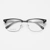 1556 montura media para gafas de miopía de negocio con cara grande caja para gafas hombres y mujeres pata de placa de moda TR montura retro cómoda