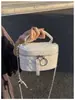Bolsa Caixa Cor Sólida Versátil Corrente Tendência Luxo Leve Nova para Mulheres Moda Simples Personalidade Casual Estilosa Bolsa Transversal