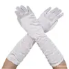 Luvas de Casamento para Noivas Luvas de Performance de Palco com Efeito Amassado Luvas de Casamento Cetim Luvas de Cetim