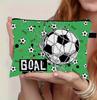 Bolsa Cosmética Grande de Capacidad Estampada de Fútbol 2025 Bolsa de Regalo de Fútbol Bolsa para Tarjetas de Salida Monedas Llaves Bolsa de Almacenamiento Ligera