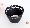 Papel de encaje para borde de pastel de Halloween, encaje de papel, encaje hueco láser, encaje negro puro, fábrica de Zhejiang al por mayor