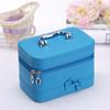 Estuche de cosméticos con lazo estilo coreano Yuxuan bolsa de cosméticos de PU logo personalizado caja de almacenamiento de cosméticos portátil tamaño pequeño