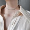 Estilo coreano ins Nicho Simples Espumante Elegante Elegante Moda Clavícula Cadeia Jóias Moda Cobre Gympani Colar