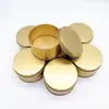 Caja de hojalata Caja de embalaje de imán Cubo de Rubik Caja redonda pequeña negra caja de metal con ventana caja de hierro pequeña insignia