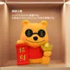 Oso Atrae Fortuna de Año Nuevo, Decoración de Entrada de Lujo Ligero, Regalo de Inauguración de Casa, Decoración para Sala de Estar, Juguete de Moda de Resina, Adorno de Regalo