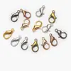 Nuevo color cierre de langosta 12 mm cierre de langosta de aleación de zinc 50 por paquete accesorios de joyería hebilla de eslabón de pulsera venta al por mayor
