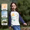 100% Algodón Camiseta de Manga Larga Mianhuatang para Niños Antibacteriana Clase A Algodón Puro Estilo Primavera y Otoño para Niñas Bebé Niño Pequeño