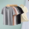 Camiseta de Manga Corta con Cuello Redondo para Adelgazar los Hombros Estampado Personalizado Logo Sentido Fresco Protección Solar Absorción de Humedad Secado Rápido Ropa de Trabajo Personalizada
