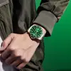 Reloj Negro Verde Agua 1 Fantasma para Hombre Reloj Mecánico Automático de Marca Completa para Hombre Correa de Acero Negocio Resistente al Agua Cuarzo Reloj para Hombre