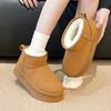 Botas de Neve de Sola Grossa para Mulheres no Inverno Forradas com Lã e Espessadas Atacado Novas Antiderrapantes Impermeáveis Abaixo de Zero Quentes Sapatos de Algodão do Nordeste para Uso Externo