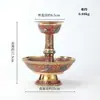 Copa India de Latón Pintado para Ofrendas, con Grabado de Patrón de Pavo Real Auspicioso, Copa de Ofrendas para el Hogar, Adorno de Mesa, Disponible en Múltiples Colores