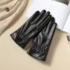 Guantes de Cuero para Hombres y Mujeres en Otoño e Invierno para Parejas, Estilo Coreano con Forro de Felpa, Engrosados, Cálidos, Cortavientos, Impermeables, para Ciclismo en Frío, Conducción, Pantalla Táctil