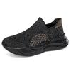 2023 Verão Fly-woven Mesh Top Lazy Fashion Shoes Slip-on Tamanho Grande Meias Elásticas Sapatos Altos Esportes Casuais Sapatos Masculinos