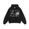Marca de moda europea y americana sudadera con capucha hip-hop para hombre antiguo sudadera con capucha hiphop juvenil vintage estampada holgada de algodón