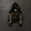 Outono 2026 Novo Moda de Rua Masculina e Feminina Moletom com Zíper Bordado Camuflado Estilo Harajuku Ins Roupas Y2k