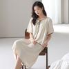 [Lyocell] Camisón para Mujer, Pijama de Verano de Manga Corta, Ropa para Casa, Nuevo Estilo Primavera y Otoño 2026, Dulce y Se Puede Usar Afuera