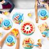 Moana Infantil Verano Viaje Vacaciones Fiesta Vasos de Papel Desechables y Juegos de Platos Cena de Cumpleaños Salidas de Verano