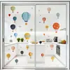 Papel de Parede de Balão de Ar Quente Pintado, Céu Estrelado, Adesivos de Amor, Quarto Infantil, Pintura Decorativa de Parede para Jardim de Infância, PVC Autoadesivo Cartoon