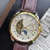 Reloj mecánico de correa serie Tourbillon marca actual de 100 años tendencia de negocios para hombre
