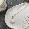 Collar de uñas de diamante con diseño de cisne microincrustado cadena de clavícula de acero de titanio oro rosa circón para mujer regalo de pareja novia