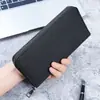 Nueva Cartera Larga para Hombre, Billetera Grande para Monedas, Bolso de Mano de Lona para Estudiante y Negocios, Porta Tarjetas con Múltiples Ranuras