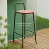 Cadeira de Bar para Casa Banqueta Alta Lazer Moderna Simples Cadeira de Bar Banqueta de Bar Nórdica Madeira Maciça Ilha Banqueta Alta