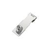 Cerradura de hebilla antirrobo de acero inoxidable, estilo antiguo, de seguridad engrosada, con tarjeta de bloqueo con llave y perno de bloqueo, caja plegable con cerradura de hebilla