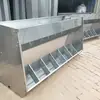 Comedero de Acero Inoxidable de Doble Cara para Cerdos, Comedero para Cerdos, Equipo para Granjas Porcinas, Maquinaria Ganadera, Comedero Duradero para Lechones, Uso Veterinario