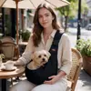 Bolso Bandolera para Mascotas Bolso para Gatos Portátil para Salidas Malla Transpirable Bolso para Perros Bolso de un Solo Hombro Ajustable para Gatos y Perros dentro de 15 catties