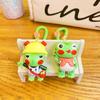 Llavero de rana de celebridad en línea, creativo, personalizado, para mochila escolar, colgante, muñeco, pequeño regalo, venta al por mayor, llavero de coche, adornos