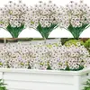 Flores Artificiais Simuladas Transfronteiriças, Flores Artificiais Violetas, Adequadas para Decoração de Casa, Varanda, Janela, Jardim Interno e Externo