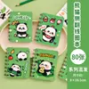 Lindo Caderno de Espiral Panda A7 Virar Bolso Mini Portátil Desenho Animado Papelaria de Aprendizagem Caderno