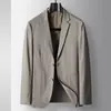 Terno Casual Masculino 2026 Primavera e Outono Blazer de Negócios de Luxo Leve para Jovens e Meia-Idade, Terno Casual de Alta Qualidade, Jaqueta Antirrugas